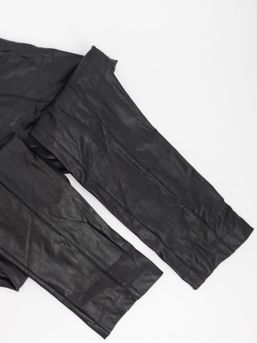 Amanda Uprichard Faux Leather Pants Black Skinny Leg Size XS NWT - Picture 5 of 12
